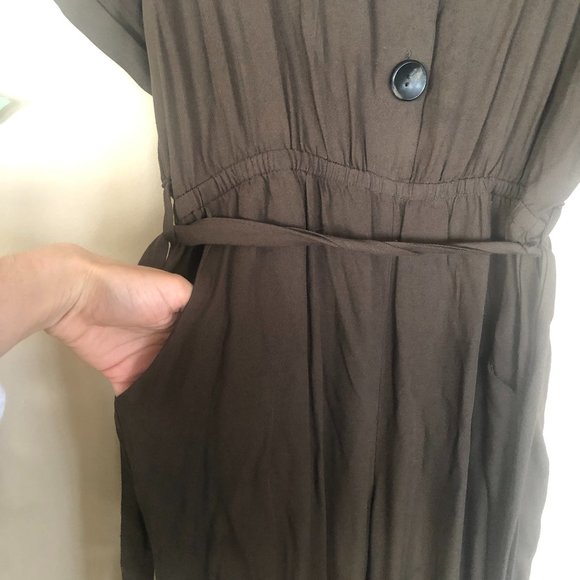 Short sleeve button up jumpsuit - Picture 4 of 5